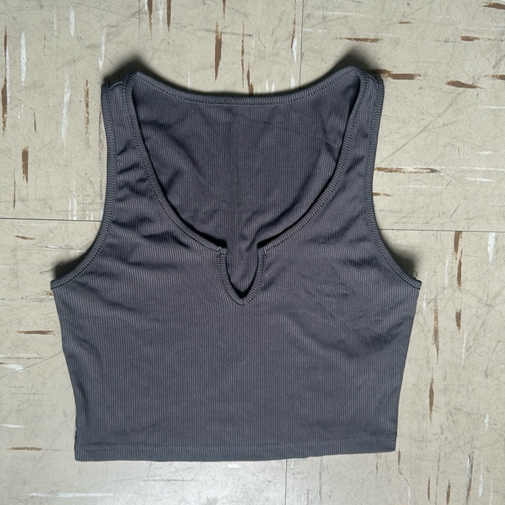SHEIN gray crop tank